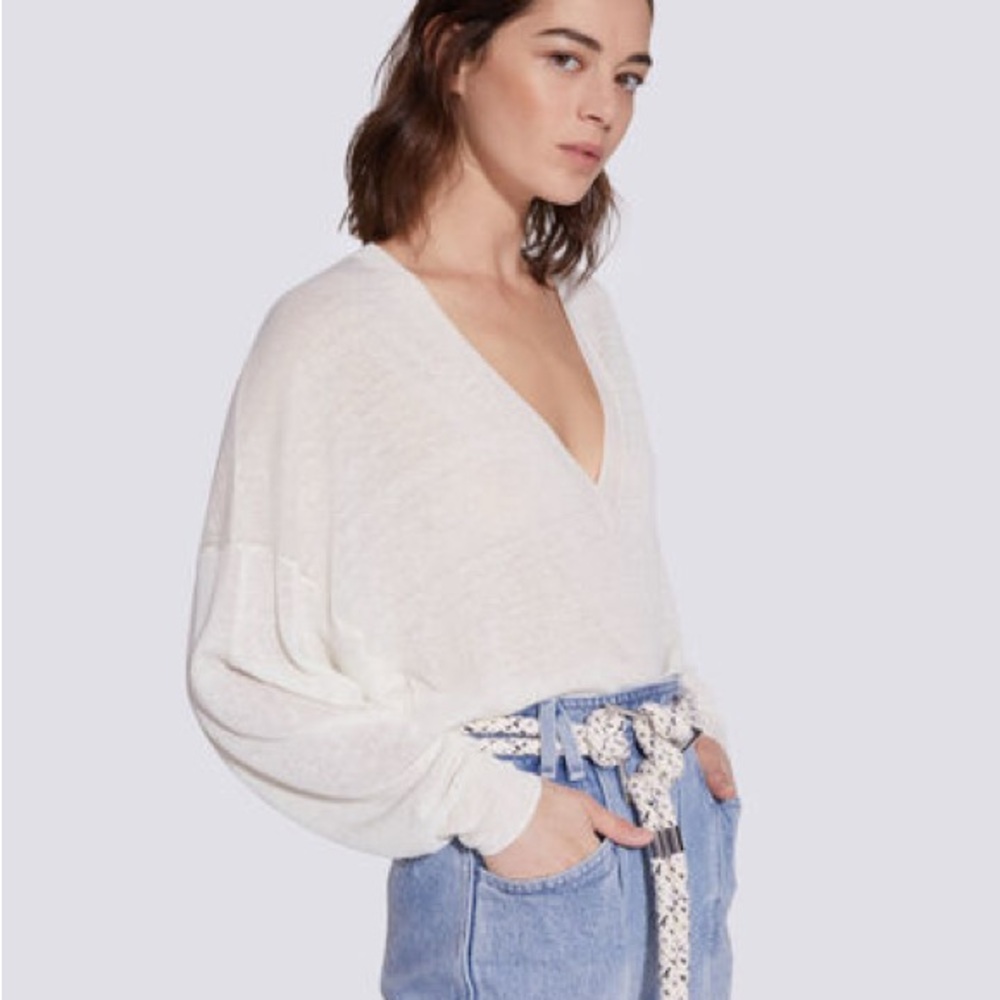 IRO 100% Linen Relaxed V-Neck Women’s Medium